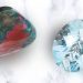 bloodstone and aquamarine