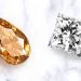 pear shaped fancy color diamond and princess cut diamond