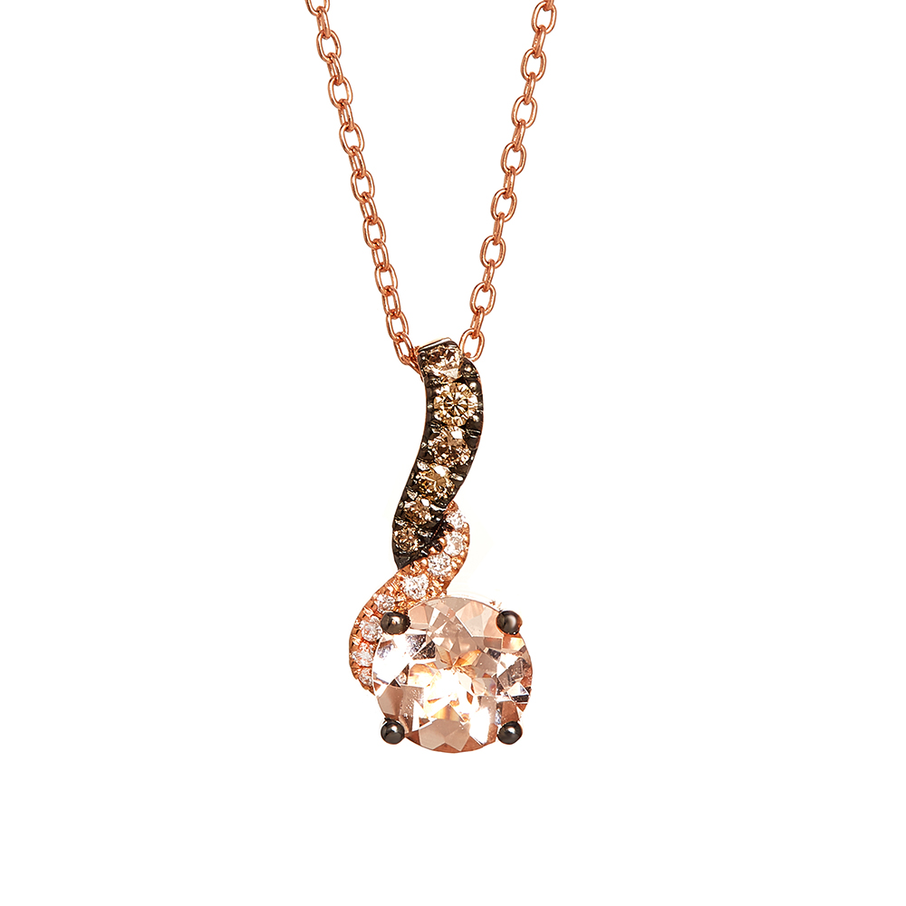 levian morganite pendant