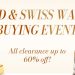gold & swiss watch buying event, up to 60% off clearance