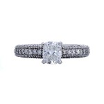 Ladies 1.020 Ct. / 2.020 Ctw Cushion Cut Diamond Engagement Ring