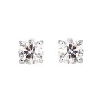 Ladies .500 Ctw Diamond Earrings / 14 Kt W