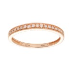 Ladies Rose Gold Anniversary Band / Rose Gold 10 Kt.
