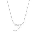 22" 2mm Sterling Silver Adjustable Wheat Chain with Lobster Clasp