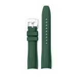 Everest Hunter Green Rubber Strap with Stainless Clasp for Rolex