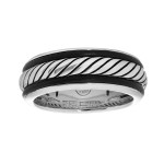 EFFY Leather & Silver Band