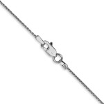 14K White Gold 30 inch 1mm Parisian Wheat with Lobster Clasp Chain