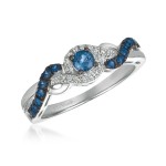 Le Vian 14kw Sapphire and Diamond Ring