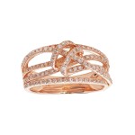 EFFY 14kt Rose Gold .52ctw Diamond Fashion Ring