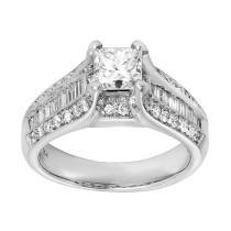 14kt White Gold 1.80ctw Diamond Engagement Ring