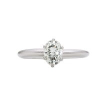 14kw 3/4ct Lab Created Moissanite Ring