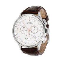 Movado Men's Stainless & Leather Chronograph Watch