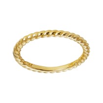 Ladies Yellow Gold Twist Ring / 14 Kt Y