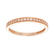 Ladies Rose Gold Anniversary Band / Rose Gold 10 Kt.