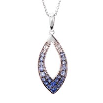 Le Vian 14k Vanilla Gold Sapphire & Diamond Pendant