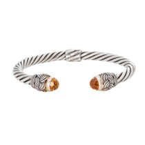 Effy Citrine Accented Bracelet Set In Sterling Silver & 18kt
