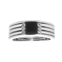Gents Spinel Ring / Silver