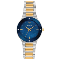 Bulova Ladies Millennia Two-Tone & Blue Watch