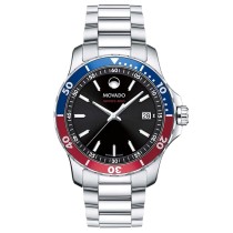 Movado Men's Series 800 Quartz Black Dial Watch