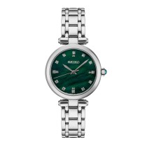 Seiko Lady's Diamonds Green Mother of Pearl Watch