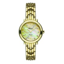Seiko Women's Tressia Diamonds Gold-Tone Watch