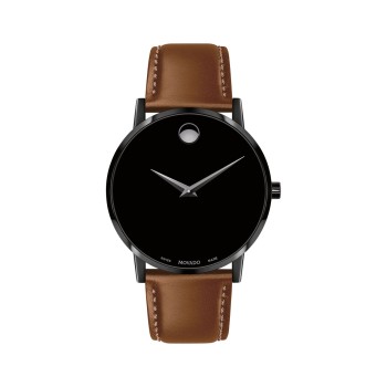 Movado Men's Museum Classic Black & Leather Watch
