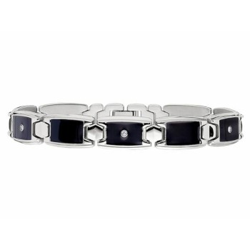 Gents Diamond Bracelet / Stainless
