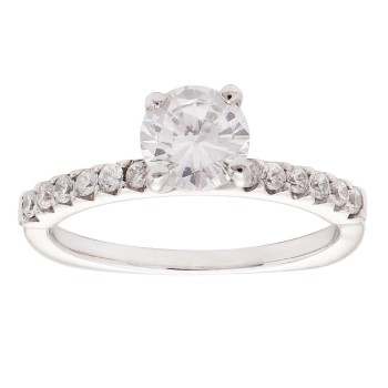 Sterling Silver CZ Solitaire