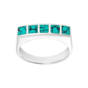 Ladies Turquoise Ring / Sterling Silver