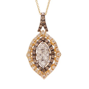 Le Vian 14k Honey Gold Diamond Pendant