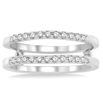 .300 Ctw White Gold Ring Guard / 14 Kt W