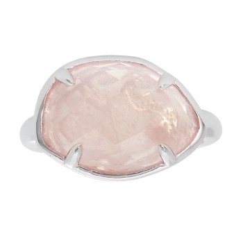 Effy 6.500 Ctw Pink Quartz Ring / Sterling Silver