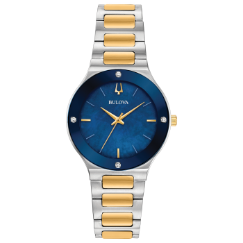 Bulova Ladies Millennia Two-Tone & Blue Watch