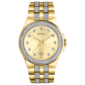 Bulova Men's Phantom Crystal Gold Watch
