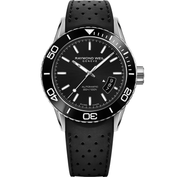 Raymond Weil Men's Freelancer Automatic Rubber Strap