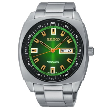 Seiko Men's RECRAFT Automatic Stainless Watch with Green Dial